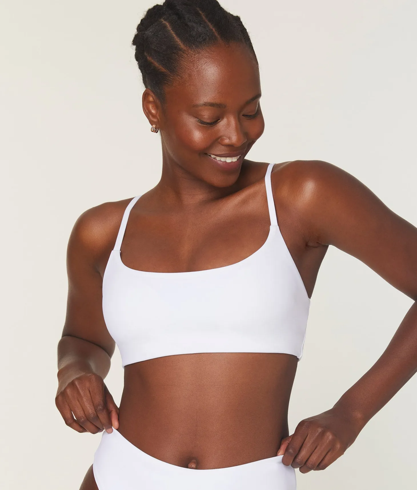 The Maui Bikini Top - Eco Nylon - White