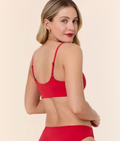 The Maui Bikini Top - Flat - Cherry Red