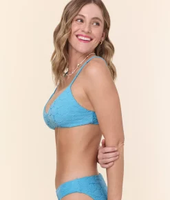The Molokai Bikini Top - Terry Shells - Crystal