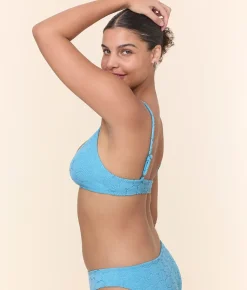 The Molokai Bikini Top - Terry Shells - Crystal