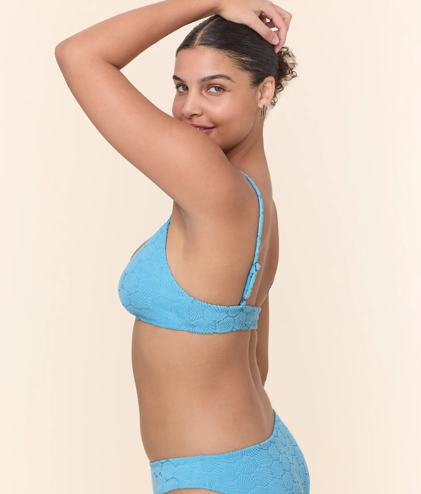 The Molokai Bikini Top - Terry Shells - Crystal