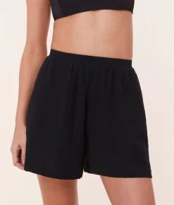 The Mullins Short - Cotton Gauze - Black