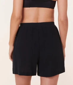 The Mullins Short - Cotton Gauze - Black