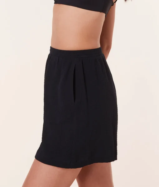 The Mullins Short - Cotton Gauze - Black