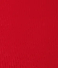 The Mykonos One Piece - Eco Ribbed - Cherry Red - Classic