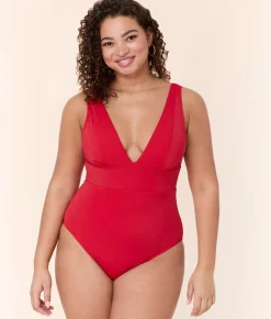 The Mykonos One Piece - Eco Nylon - Cherry Red - Classic