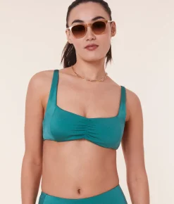 The Nadi Bikini Top - Satin - Ceramic