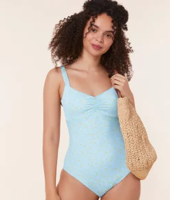 The Nadi One Piece - Satin - Powder Ditsy Bloom - Classic