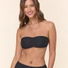 The Pana Bikini Top - Eyelet - Black Eyelet