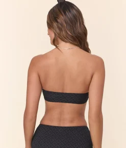 The Pana Bikini Top - Eyelet - Black Eyelet