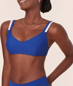 The Rockley Bikini Top - Eco Nylon - Mazarine