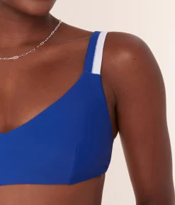 The Rockley Bikini Top - Eco Nylon - Mazarine