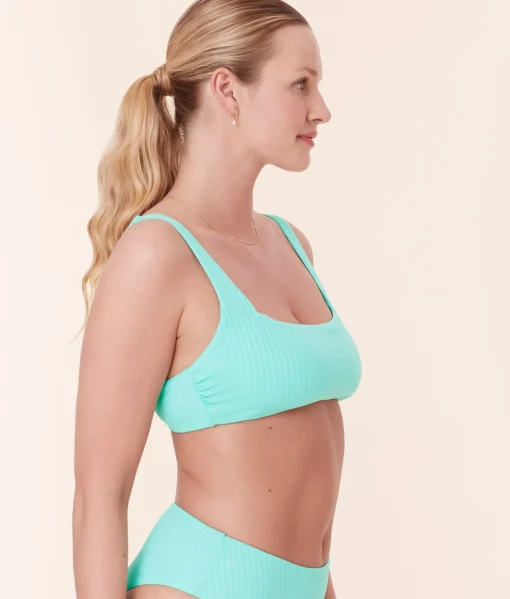 The Rye Bikini Top - Wide Rib - Opal