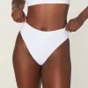 The 90s High Waist Bikini Bottom - Eco Nylon - White