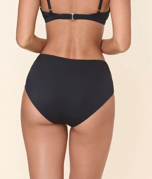 The Sicily Bikini Bottom - Eco Nylon - Black