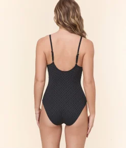 The Sicily One Piece - Eyelet - Black Eyelet - Classic