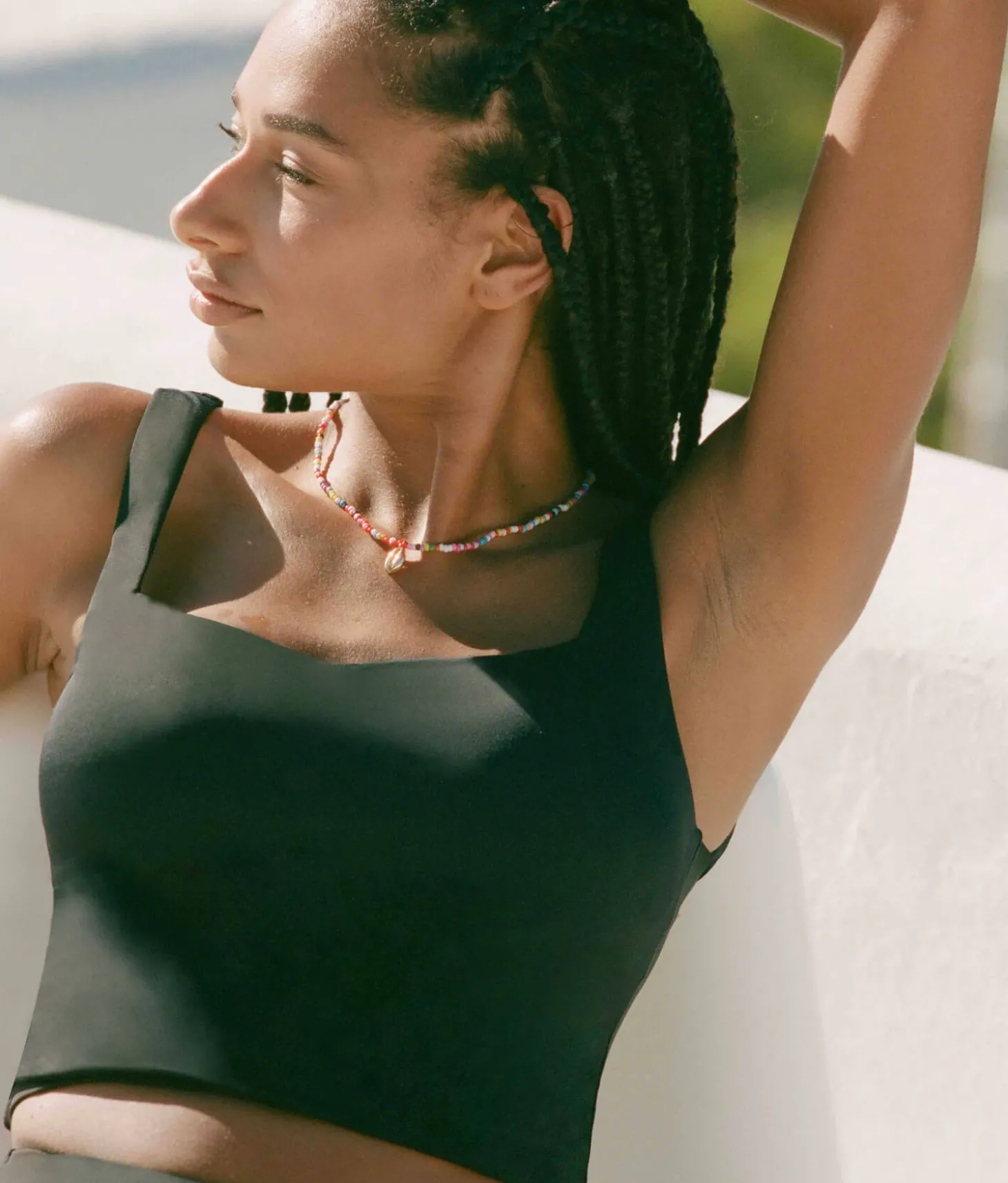 The Siren Swim Tank - Flat - Black