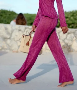The Suva Pant - Floral Lace - Aurora