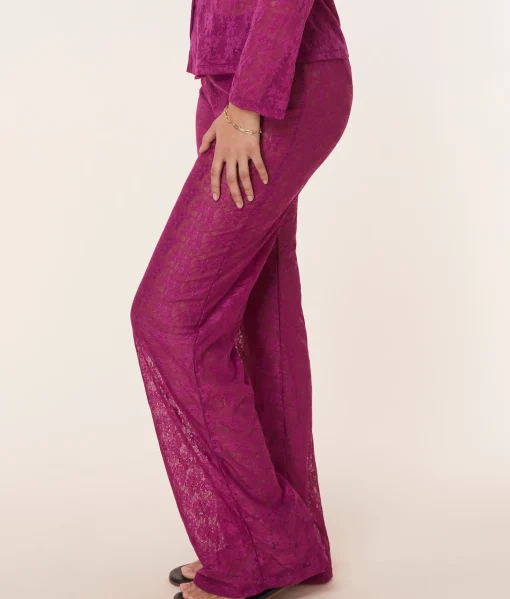 The Suva Pant - Floral Lace - Aurora
