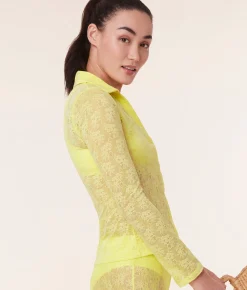 The Suva Top - Floral Lace - Limeade