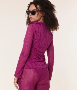 The Suva Top - Floral Lace - Aurora
