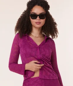 The Suva Top - Floral Lace - Aurora