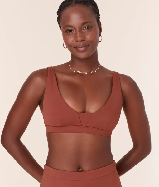 The Tahiti Bikini Top - Eco Nylon - Sequoia