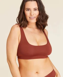 The Tank Bralette - Rayon - Deep Terracotta