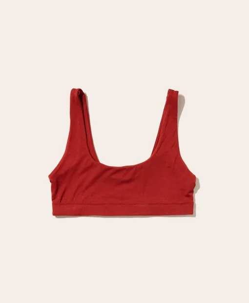 The Tank Bralette - Rayon - Deep Terracotta