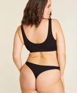The Thong Panty - Rayon - Black