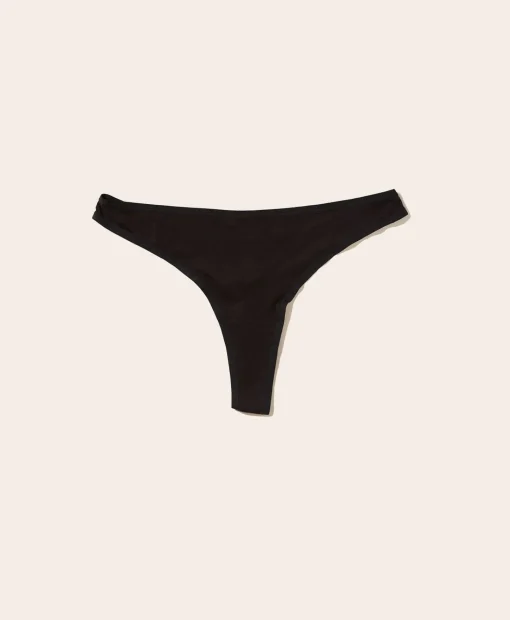 The Thong Panty - Rayon - Black