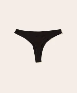 The Thong Panty - Rayon - Black