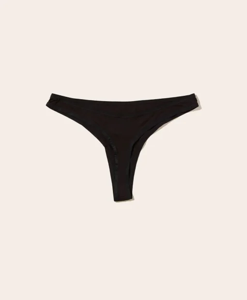 The Thong Panty - Rayon - Black
