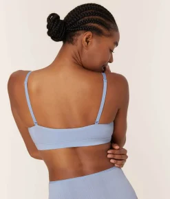 The Triangle Bralette - Cloud - Bluebell