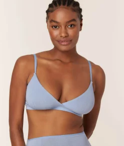 The Triangle Bralette - Cloud - Bluebell