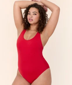 The Tulum One Piece - Eco Nylon - Cherry Red - Classic