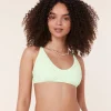 The Valencia Bikini Top - Eco Nylon - Pistachio
