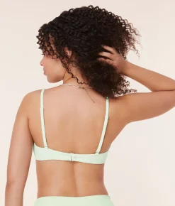 The Valencia Bikini Top - Eco Nylon - Pistachio