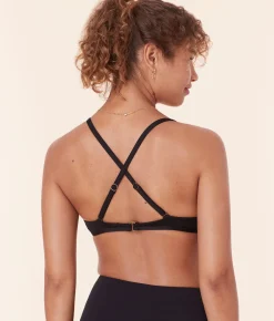 The Valencia Bikini Top - Flat - Black