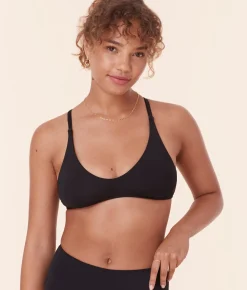 The Valencia Bikini Top - Flat - Black