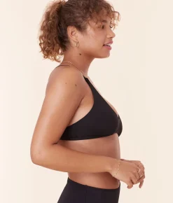 The Valencia Bikini Top - Flat - Black