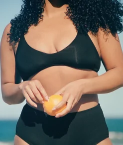 The Valencia Bikini Top - Flat - Black