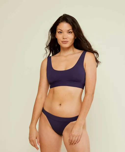 The Ventura Bikini Top - Flat - Navy