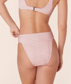 The Wide Band Cheeky Bikini Bottom - Houndstooth - Koi