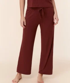 The Wide Leg Pant - Wide Rib - Mahogany