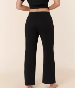 The Wide Leg Pant - Wide Rib - Black