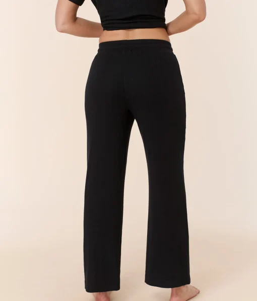 The Wide Leg Pant - Wide Rib - Black
