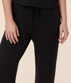 The Wide Leg Pant - Wide Rib - Black