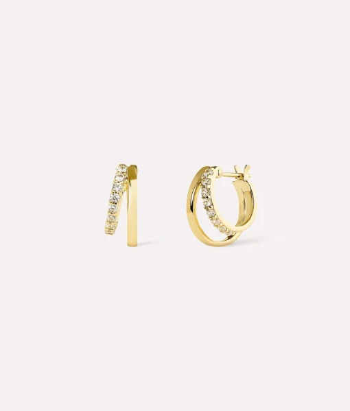 Toda Double Hoop Earrings - Ana Luisa