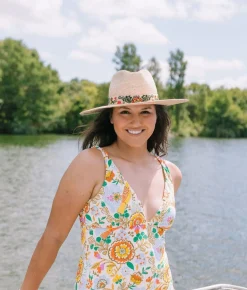 Tropical Embroidered Hat